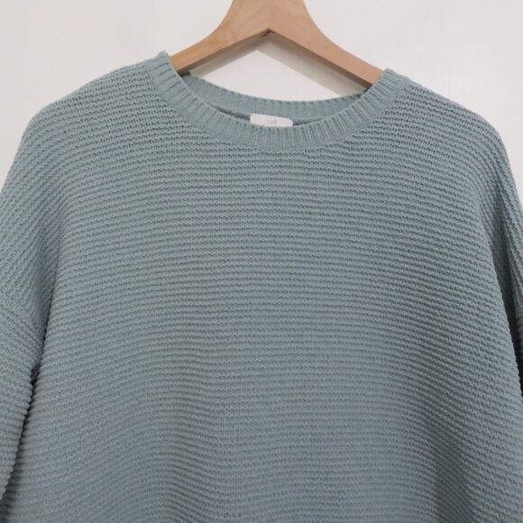 J.Jill Large Bluish Gray Long Sleeve Crewneck Knit - Picture 3 of 6